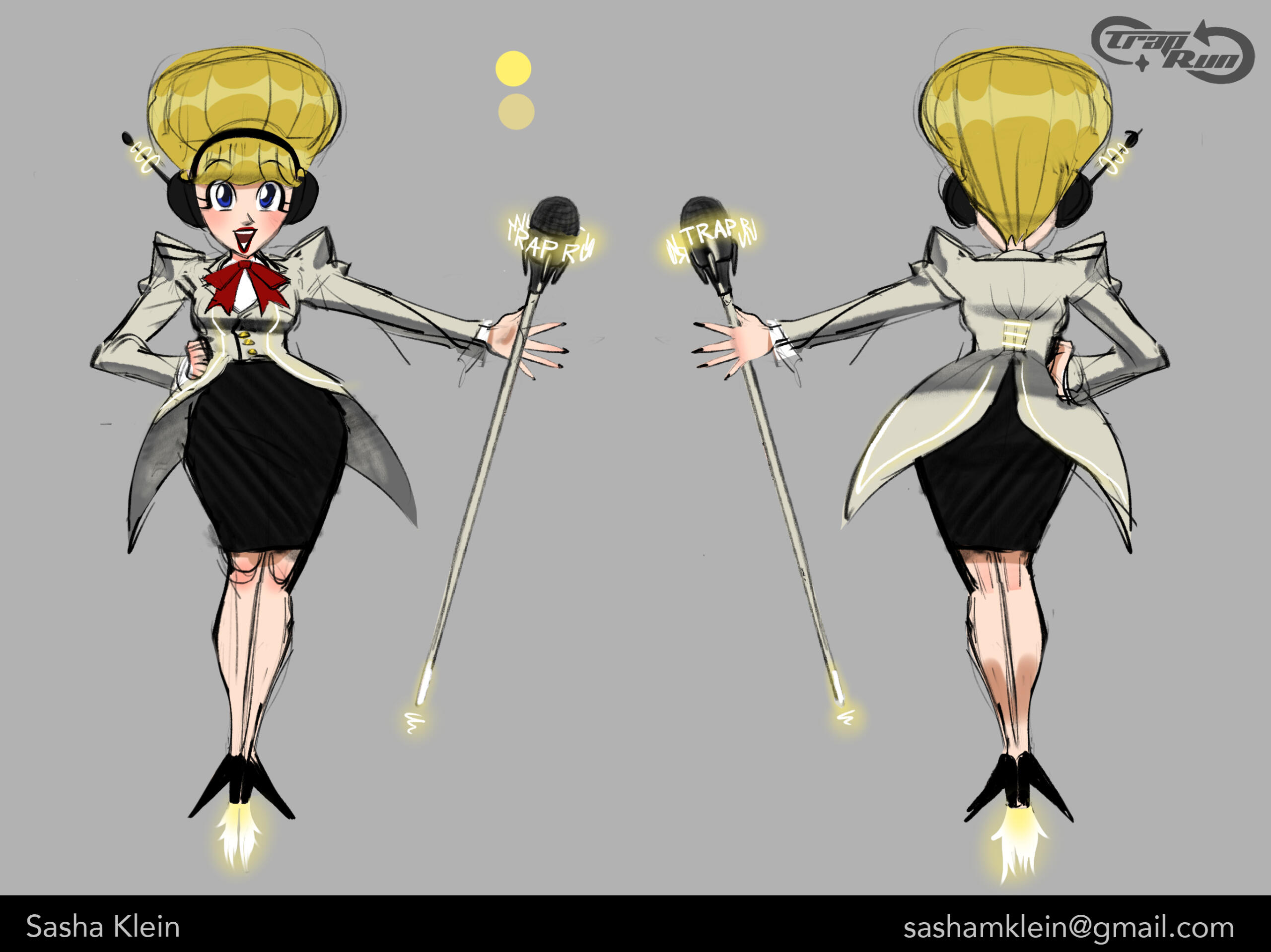 Ms. Announcer- Character Turnaround